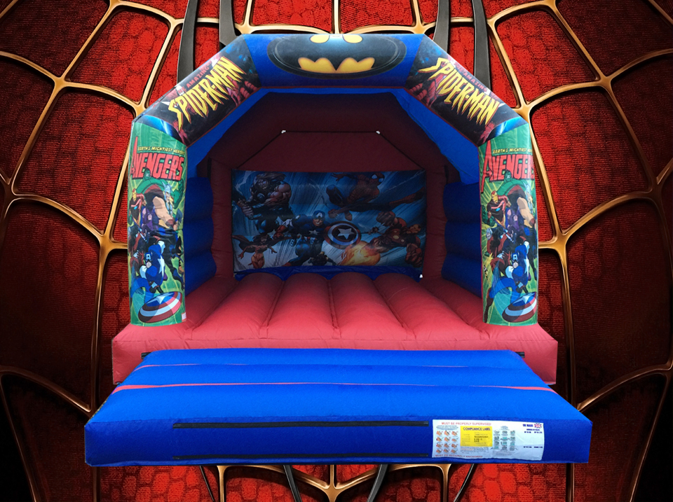Superhero bouncy castle